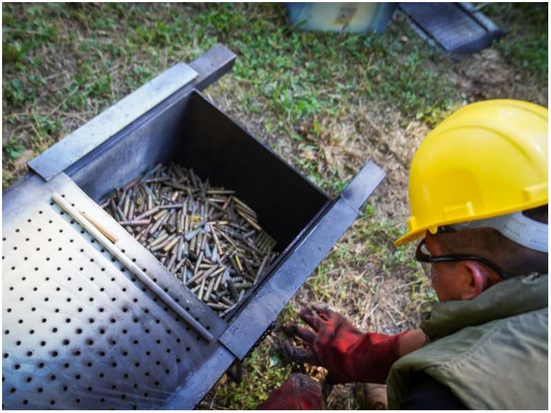 Fiscalía supervisó la destrucción de las municiones. Foto / Cortesía FGR