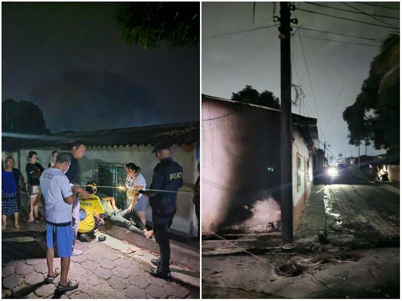 Incendio en casa. Foto / Cortesía Comandos de Salvamento