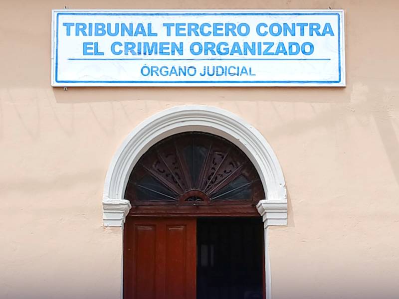 Tribunal contra el Crimen Organizado en Santa Ana.