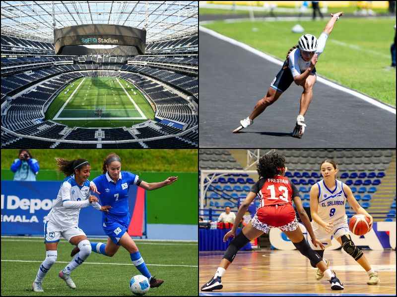 Distintos eventos marcarán el año 2026. Foto: AFP y Cortesía Indes, Coes, Fesfut/LaSelecta