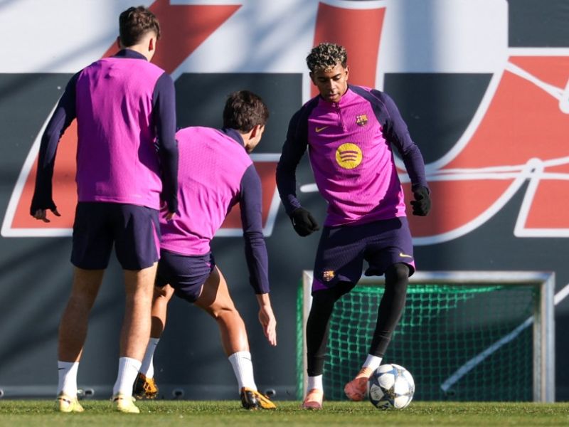 Entreno del Barcelona. Foto: EDH AFP