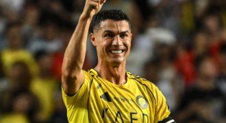 Cristiano Ronaldo, en un partido con el Al-Nassr. Foto EDH AFP
