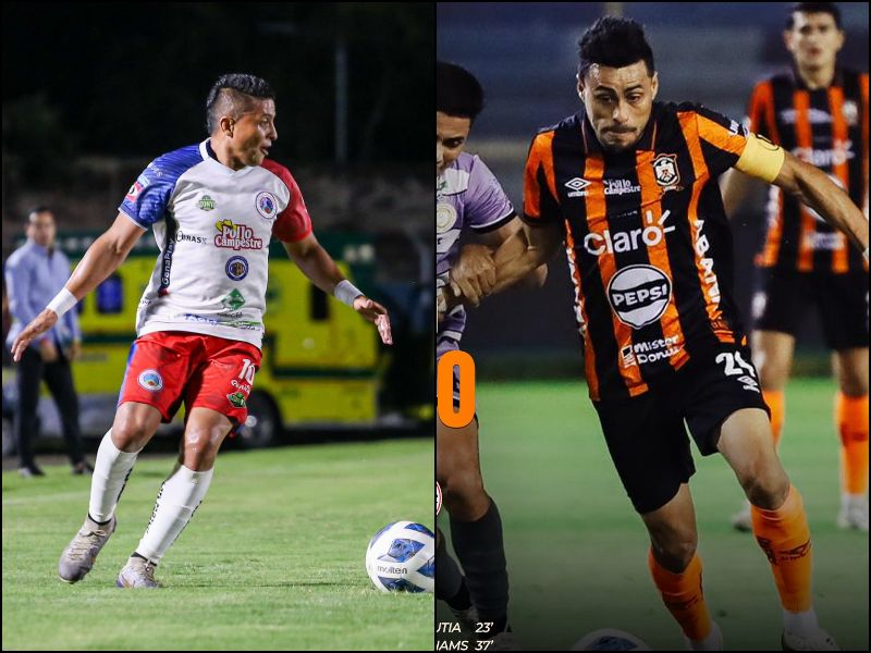 Los hermanos Cerén, Óscar y Darwin, en partidos pasados. Foto: Cortesía CD Cacahuatique y CD Águila