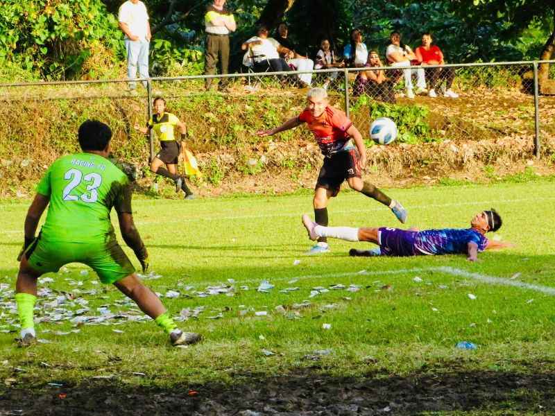 Juego entre El Vencedor contra Racing FC Gualuca. Foto: Cortesía El Vencedor