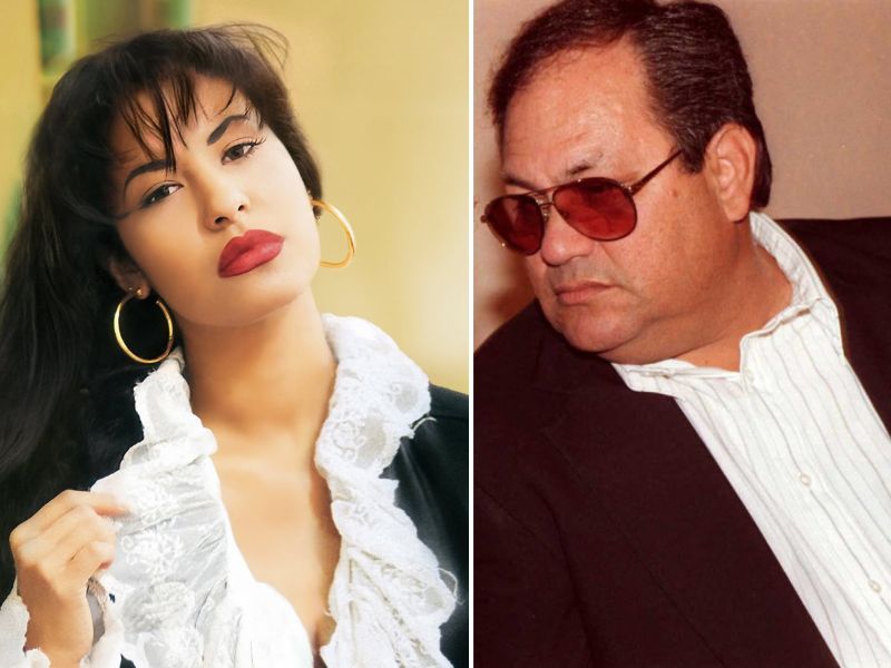 Selena Quintanilla y su padre Abraham