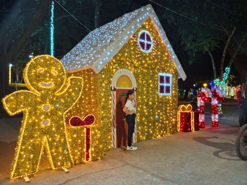 Las luces de navidad en Santa Tecla