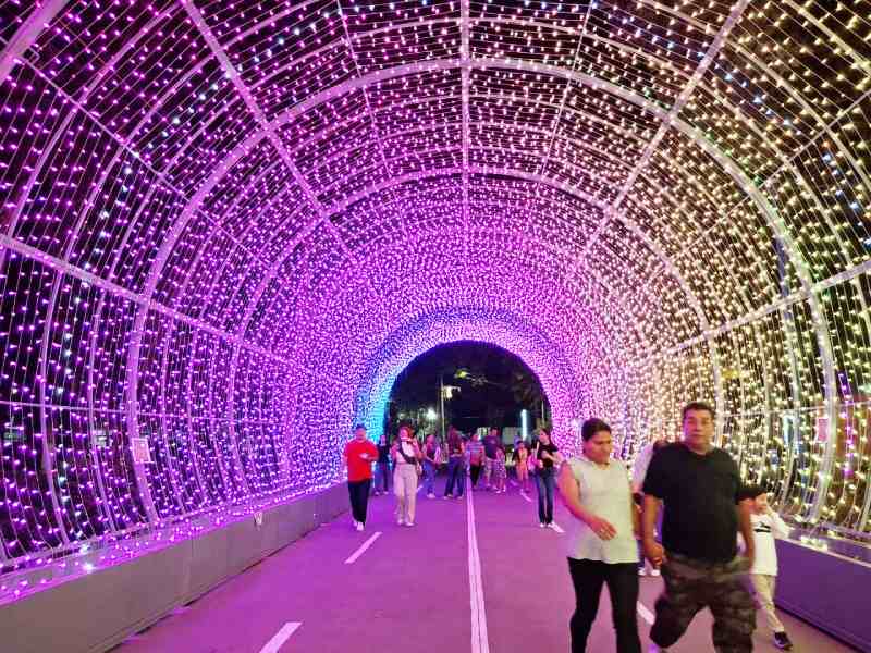 Las luces de navidad en Santa Tecla