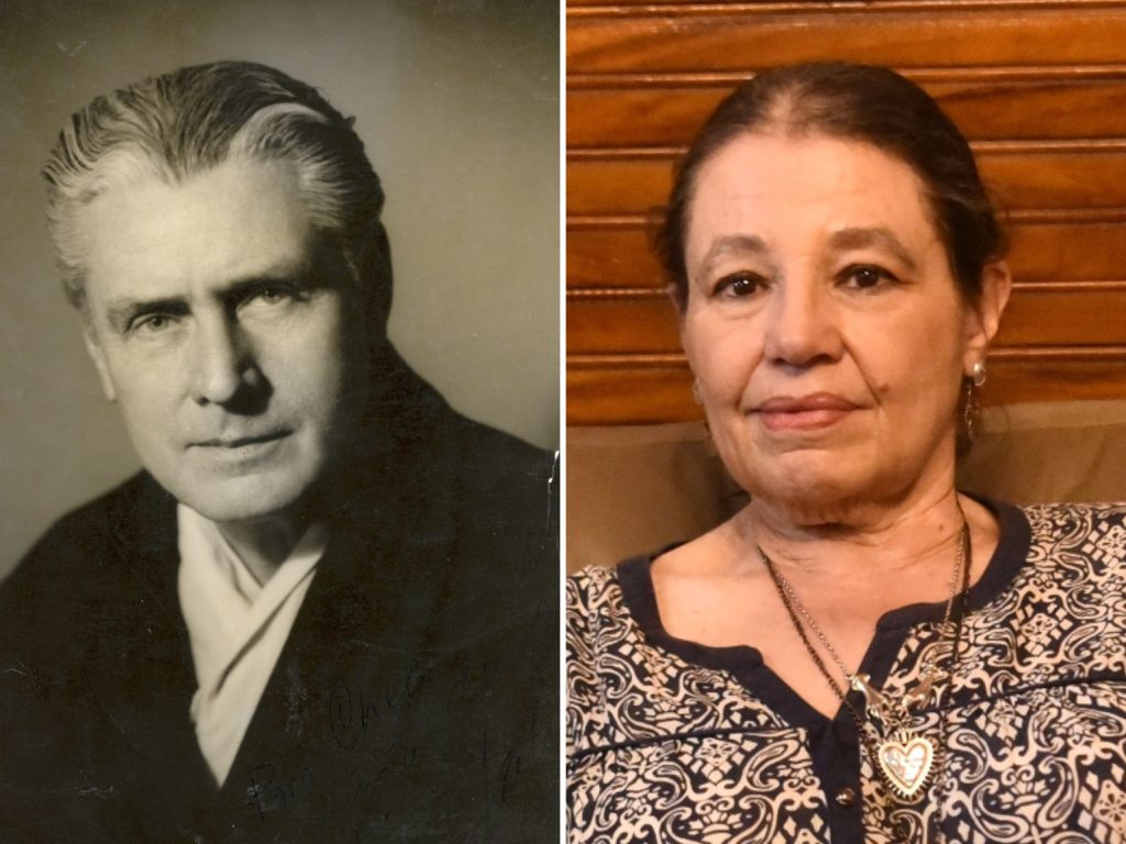 Salarrué y su nieta Selva Prieto Salazar, hija de Aída Salarrué