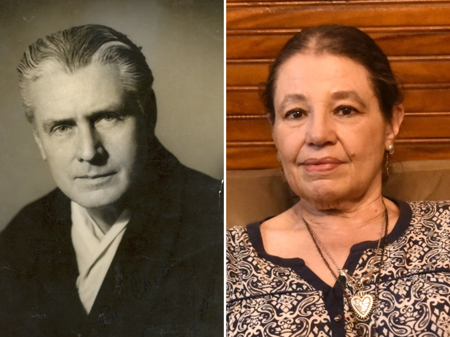 Salarrué y su nieta Selva Prieto Salazar, hija de Aída Salarrué