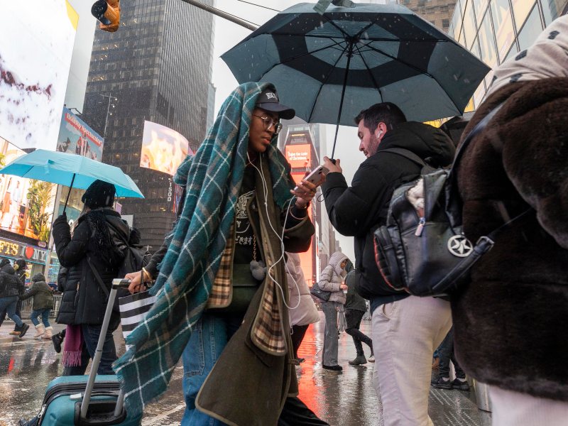 Tormenta frío Nueva York EE.UU