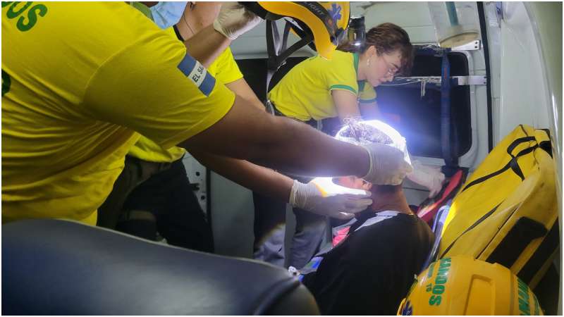 La víctima presentaba varios golpes en la cabeza. Foto / Cortesía Comandos