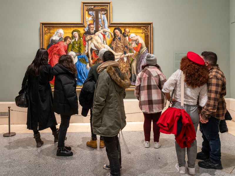 Por tercer año consecutivo, el Museo del Prado ha superado su récord histórico de visitantes. Foto EFE