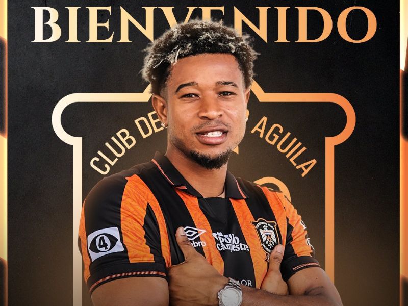 Con este arte, Águila recibió a Stiven Dávila. Foto: Cortesía CD Águila