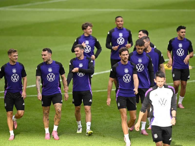 La selección de Alemania, durante un entreno pasado. Foto: EDH AFP