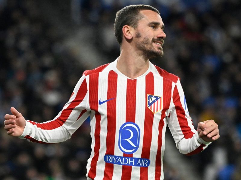 El jugador Antoine Griezmann, del Atlético de Madrid. Foto: EDH AFP