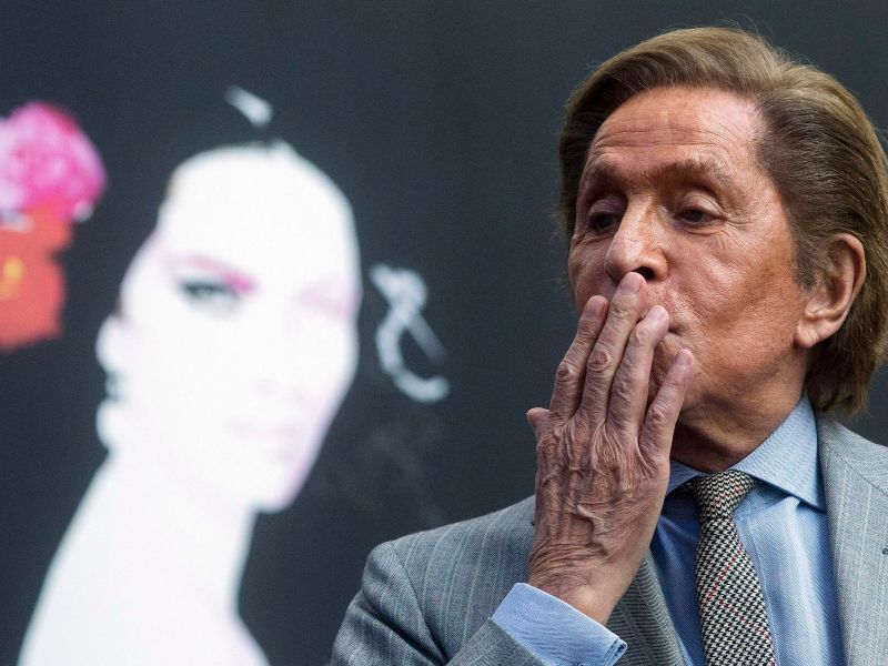 Diseñador italiano Valentino