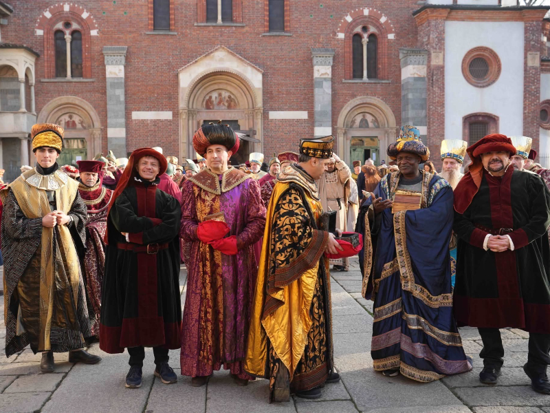 Celebración de la Epifanía en Milán, Italia