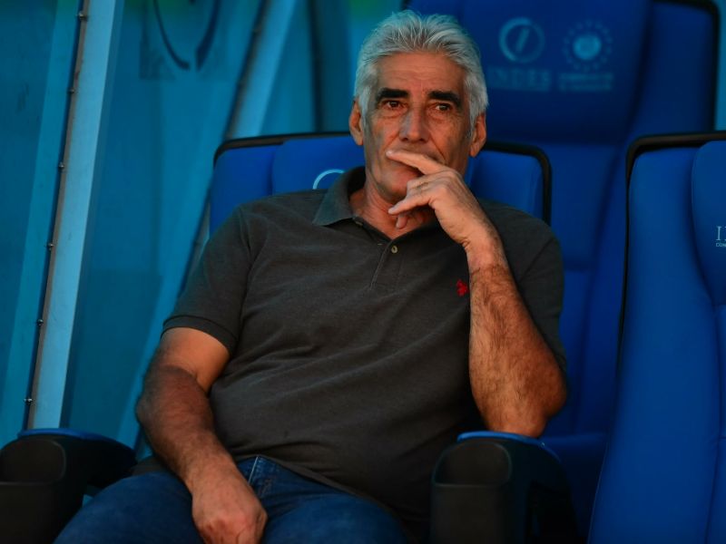 El DT de Alianza, Ernesto Corti, en el juego ante Firpo. Foto: EDH Emerson del Cid