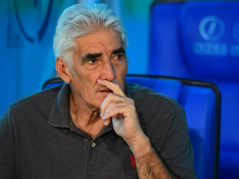 El DT de Alianza, Ernesto Corti, en el juego ante Firpo. Foto: EDH Emerson del Cid