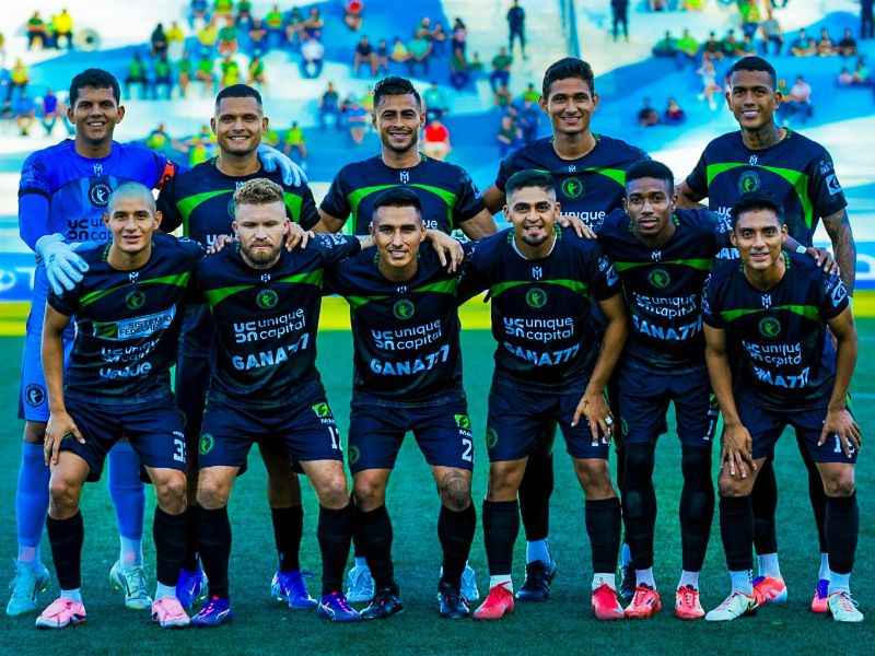 El inicial de Inter FA ante CD Cacahuatique, en Las Delicias. Foto: Cortesía Inter FA