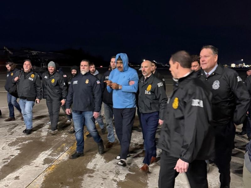 Maduro avión Nueva York esposado captura