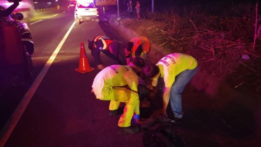 Accidente de tránsito deja tres personas lesionadas en carretera rumbo ...