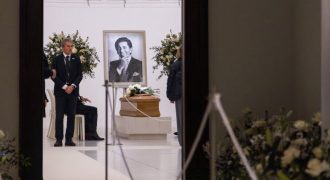 Capilla ardiente de Valentino