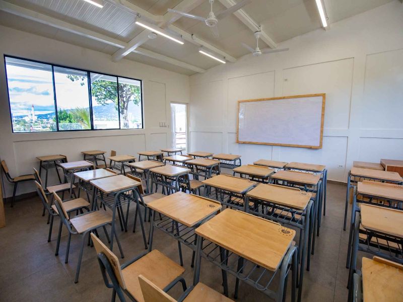 Los alumnos contarán con una mejor infraestructura para el presente año lectivo. Foto EDH/Cortesía