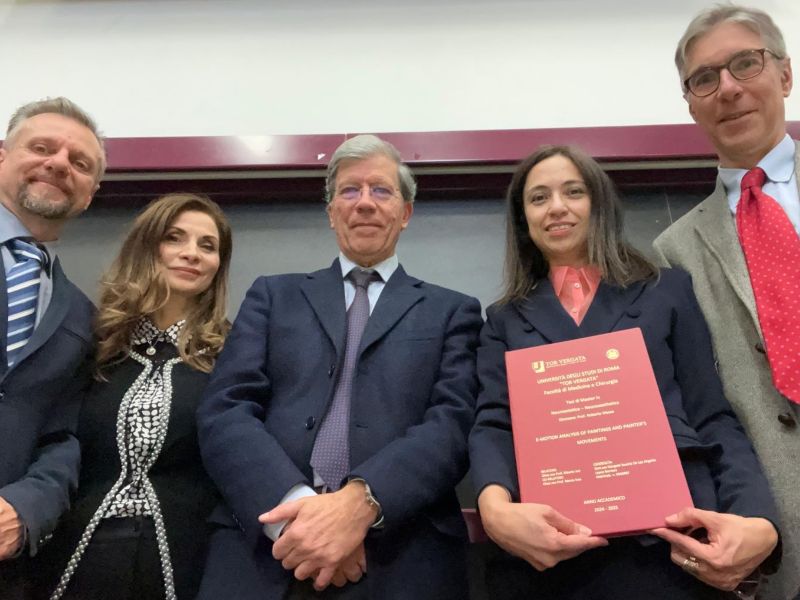 Gothy Lopez brilla en master de Neuroestetica en universidad de Roma, Italia