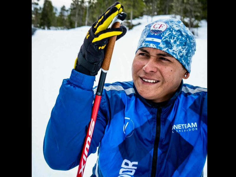 El paratleta salvadoreño, Jonathan Arias, en una competencia. | Foto EDH/Cortesía Indes