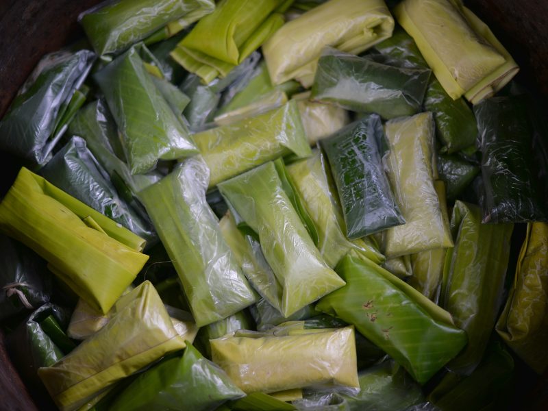 Tamales en el Día de la Candelaria, 2 de febrero.