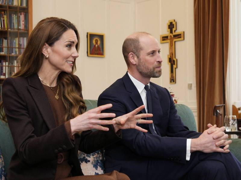 Los príncipes de Gales, William y Kate
