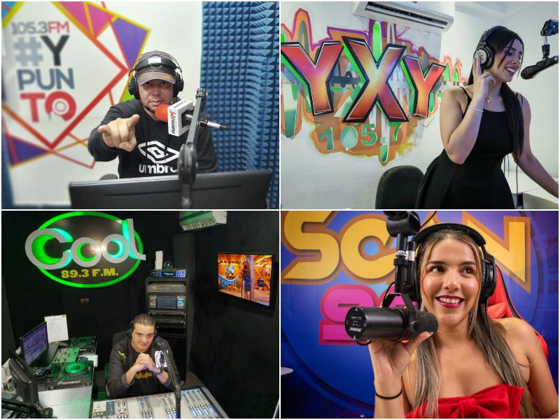 Los locutores y locutoras de El Salvador y todo el mundo están de fiesta. Fotos cortesía