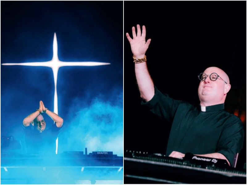 El sacerdote portugués que fusiona techno y música sacra se presentará el 7 de marzo en la universidad Centroamericana José Simeón Cañas, UCA. Foto cortesía