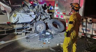 El impacto del camión fue principalmente del lado del copiloto. Foto EDH/Cortesía