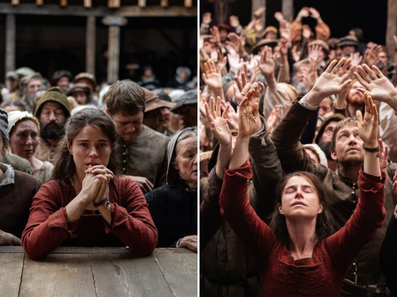 Actriz Jessie Buckley en Hamnet