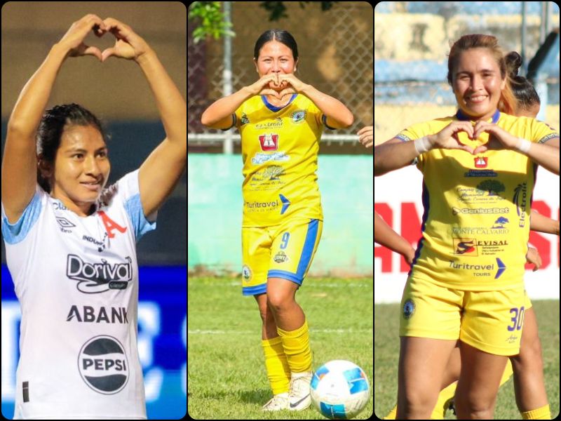Collage Goleadoras Futbol Femenino El Salvador