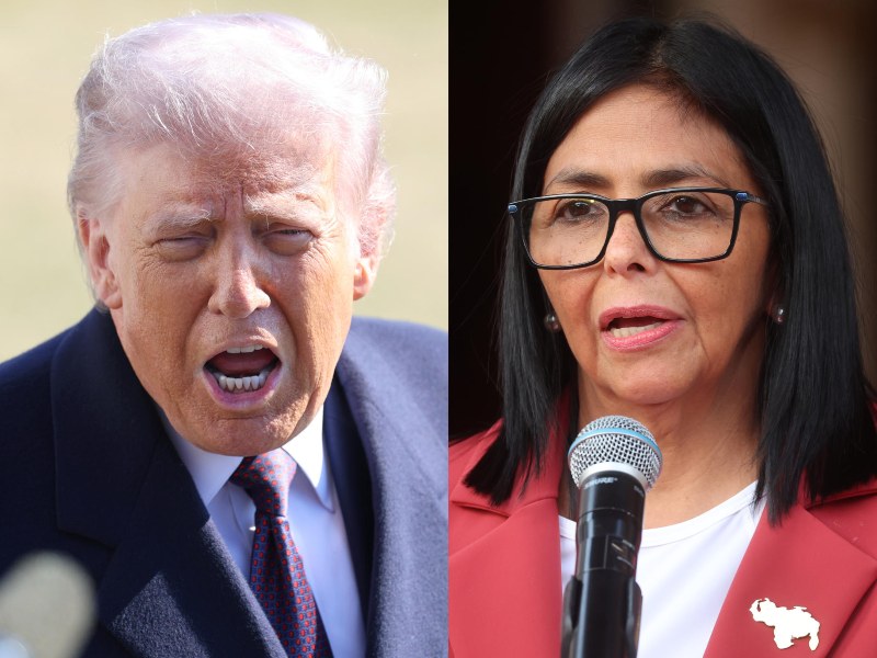Donald Trump Delcy Rodríguez Venezuela Estados Unidos