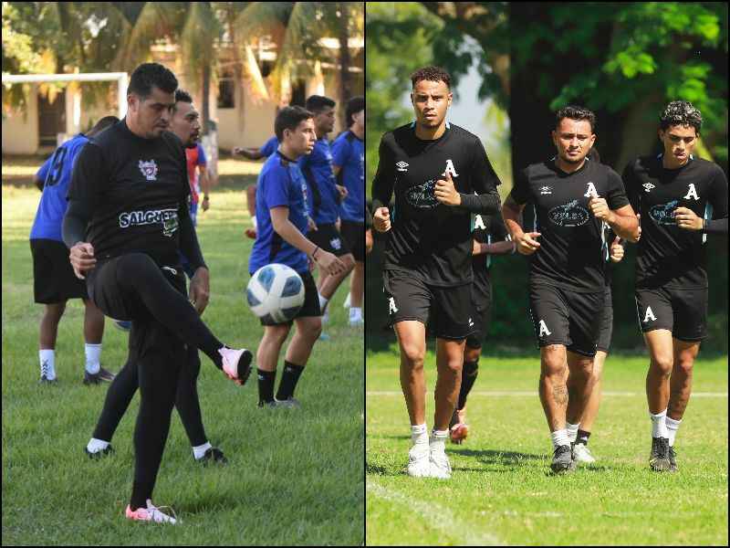Entrenos de Firpo y Alianza. Foto: Cortesía L.Á. Firpo y Alianza FC