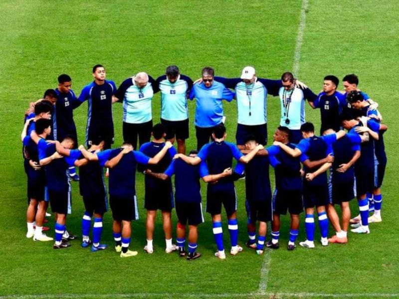 La Selecta sigue concentrada para esta fecha FIFA. Acá, previo al viaje. Foto: Cortesía Indes