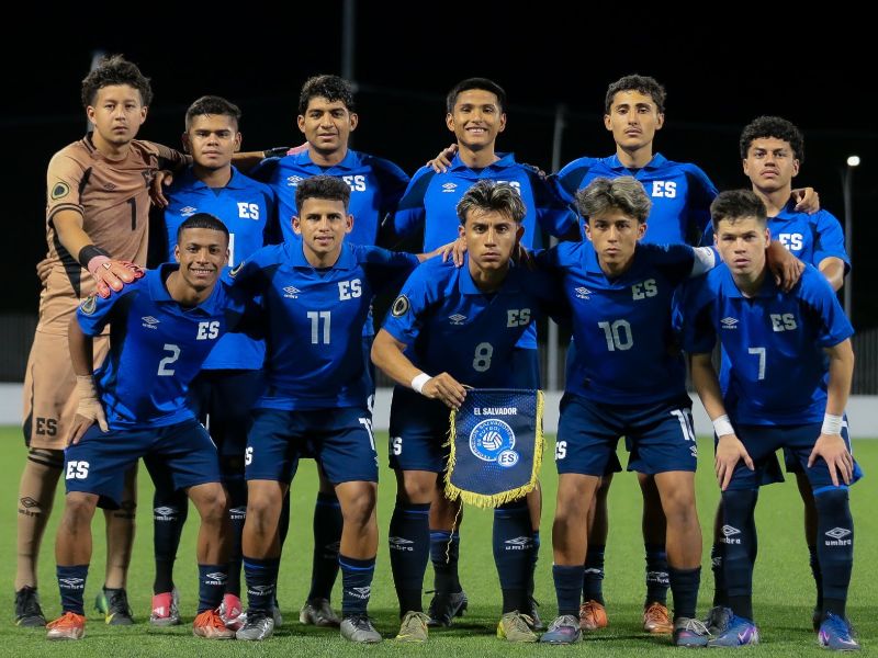 El inicial de la Sub 20 ante Surinam. Foto: Cortesía Fesfut/LaSelecta