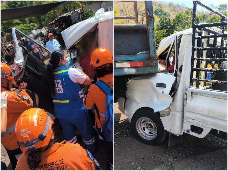 El paso vehicular fue restringido mientras las instituciones auxiliaban a la víctima. Foto EDH/Cortesía