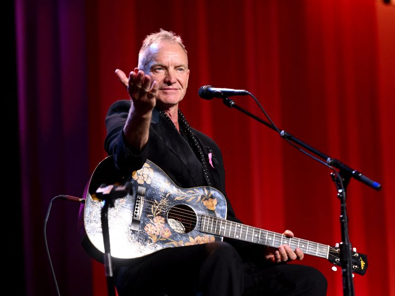 Cantante británico Sting