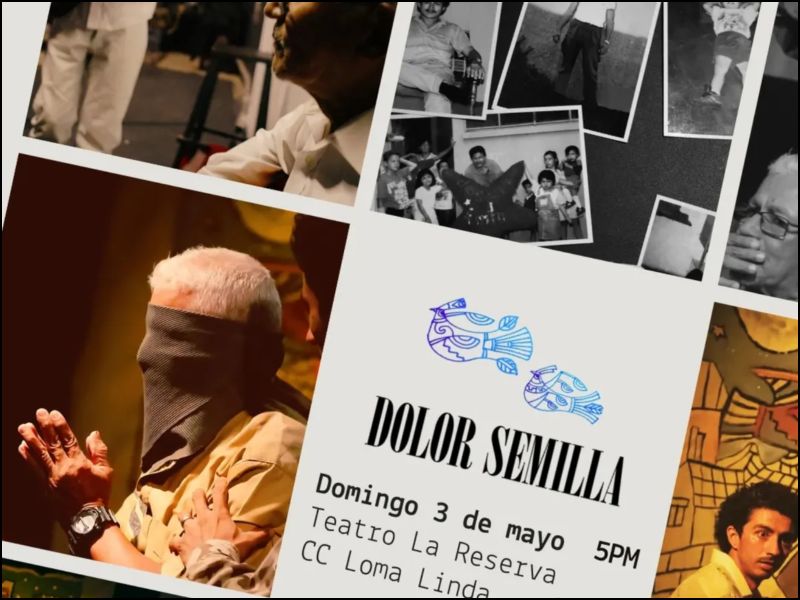 "Dolor Semilla" se presenta en función especial en el Teatro La Reserva