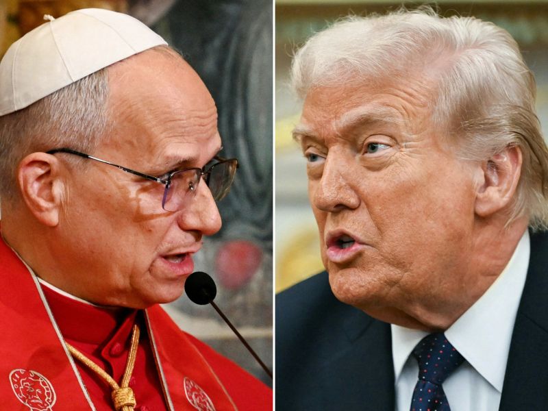 Papa León XIV y el presidente Donald Trump
