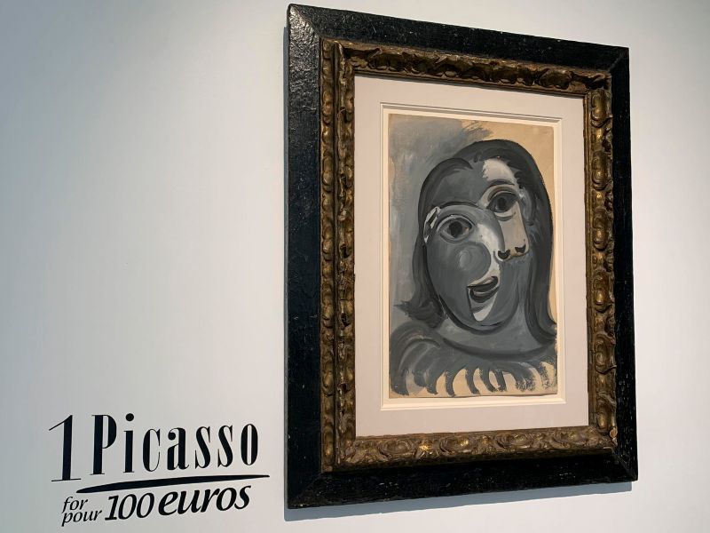 Rifan un picasso de un millón de dólares
