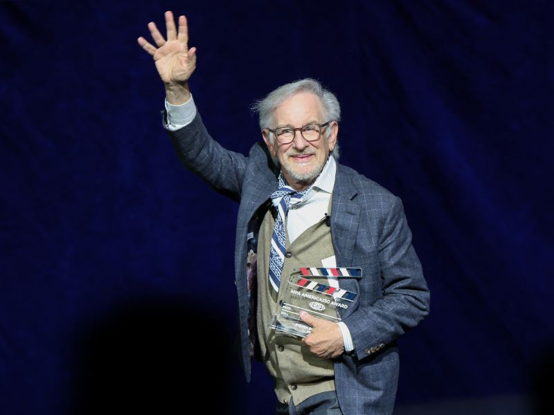 Steven Spielberg en la CinemaCon Las Vegas