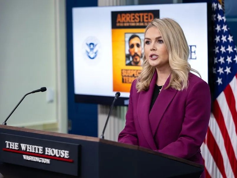 Imagen de archivo de la Secretaria de Prensa de la Casa Blanca, Karoline Leavitt. Foto EDH/Archivo