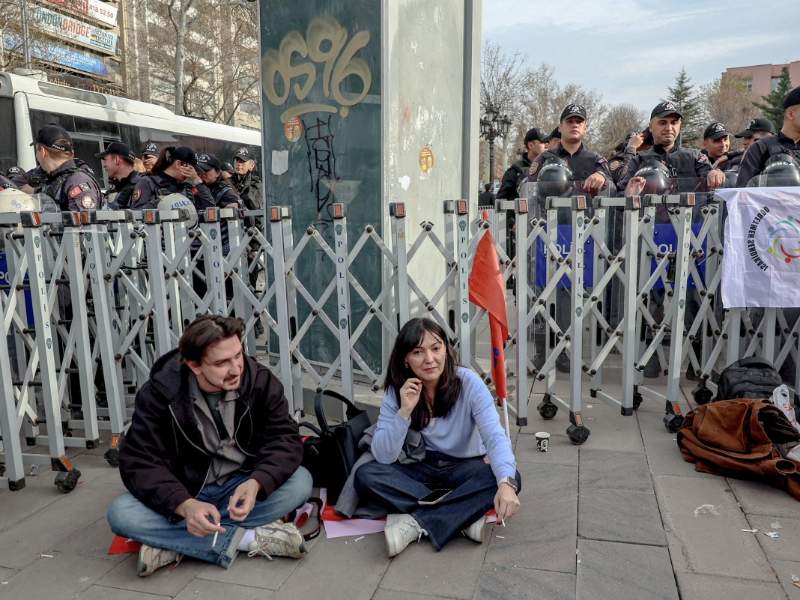 Protesta por tiroteo en Turquía