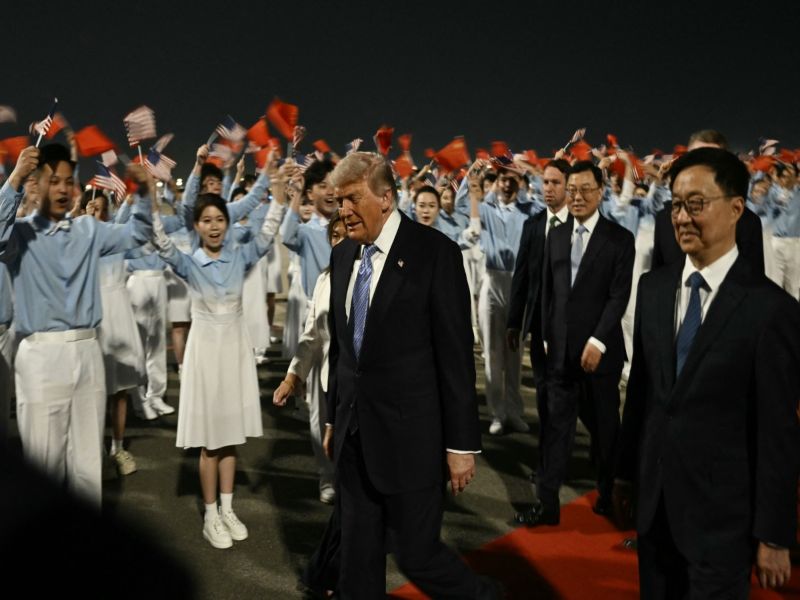 Donald Trump llega a China
